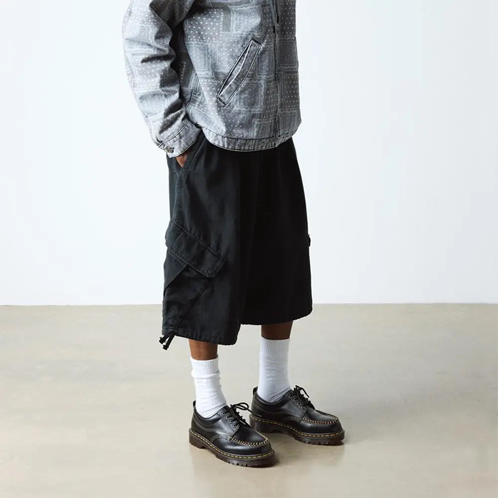 Dr. Martens Lowell Leather Moc Toe Shoes 'Black'